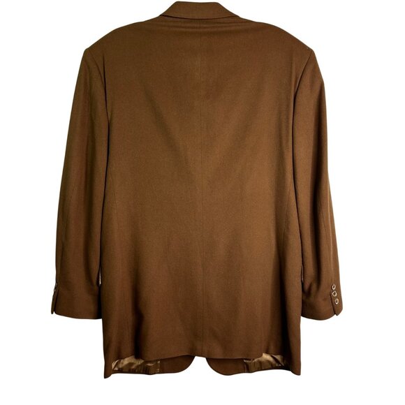 100% Cashmere Brown Vintage Bachrach Mens size L jacket - Picture 2 of 7